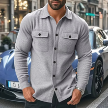 Load image into Gallery viewer, Men's Fleece Lapel Jacket with Pockets