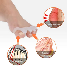 Load image into Gallery viewer, Soft Silicone Toe Separators for Bunion Relief and Alignment, 1 Pair