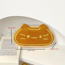 Load image into Gallery viewer, Caramel Cat Plush Pencil Case – Large Capacity Cute Organizer for Students