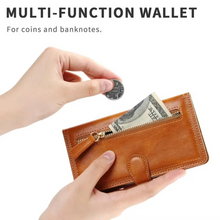 Load image into Gallery viewer, Premium Leather iPhone Flip Wallet & Stand Case