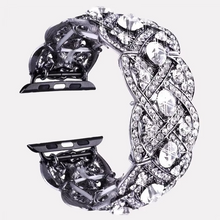 Load image into Gallery viewer, Diamond Metal Wristband Compatible with Apple Watch