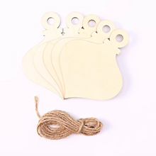 Load image into Gallery viewer, 10pcs 4x3in Unfinished Wooden Heart Ornaments for DIY Crafts and Holiday Decorations