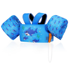 Load image into Gallery viewer, Kids Foam Life Vest with Arm Floats and Safety Whistle for Swimming and Kayaking