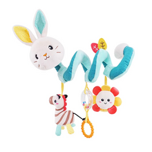 Load image into Gallery viewer, Elephant Spiral Sensory Activity Toy for Car Seat, Stroller, and Crib