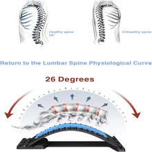 Load image into Gallery viewer, Adjustable Magnetic Therapy Back Stretcher for Pain Relief & Posture Correction