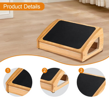 Load image into Gallery viewer, Wooden Under-Desk Footrest – Ergonomic Leg Support for Home & Office