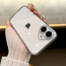 Load image into Gallery viewer, Luxury Glitter Shockproof Clear Tempered Glass Case with Lens Protection
