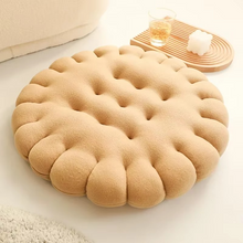 Load image into Gallery viewer, Biscuit Shaped Plush Cushion for Chairs and Sofas