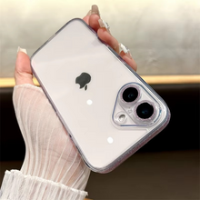 Load image into Gallery viewer, Luxury Glitter Shockproof Clear Tempered Glass Case with Lens Protection