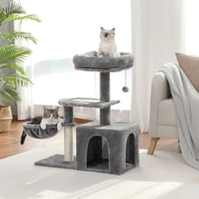 Load image into Gallery viewer, Cat Tree, Small Gray Indoor Climbing Furniture