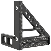 Load image into Gallery viewer, Precision 3D Woodworking Ruler – 45° & 90° Multi-Angle Measuring Tool