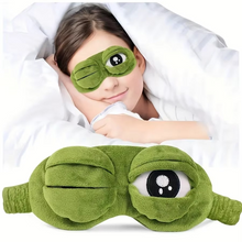 Load image into Gallery viewer, 3D Frog Sleep Mask Soft Cartoon Eyeshade for Rest and Travel