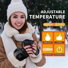 Load image into Gallery viewer, Unisex Heated Leather Winter Gloves for Driving and Outdoor Sports