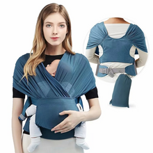 Load image into Gallery viewer, Breathable Lightweight Hands Free Baby Sling Wrap Carrier for Newborns and Infants