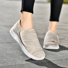 Load image into Gallery viewer, Women's Wide Fit Adjustable Walking Shoes, Cushioned Comfort