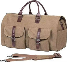 Load image into Gallery viewer, Garment Duffel Weekender Bag – Foldable Carry-On Suit Bag for Men