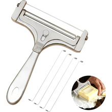 Load image into Gallery viewer, Premium Stainless Steel Cheese Slicer with Adjustable Thickness & Extra Wires