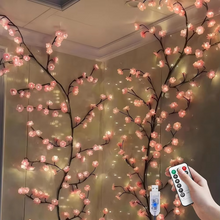 Load image into Gallery viewer, Soft Pink Sakura Glow Branch LED Light with 8 Lighting Modes and USB Plug