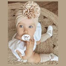 Load image into Gallery viewer, Soft Flower Turban Hat for Baby Girls