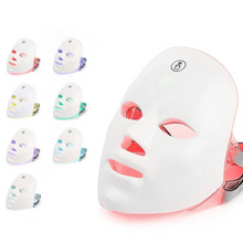 Load image into Gallery viewer, LED Facial Mask with Neck Support for Skin Firming and Anti Aging Light Therapy