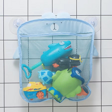 Load image into Gallery viewer, Cartoon Duck Baby Bath Toy Mesh Storage Bag with Suction Cups