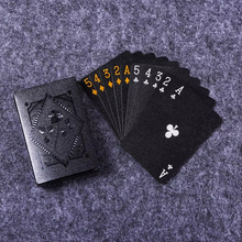 Load image into Gallery viewer, Luxury Black & Gold Waterproof Poker Playing Cards