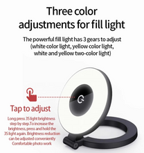 Load image into Gallery viewer, Mini Magnetic Selfie Ring Light - Pocket Clip-On LED Light