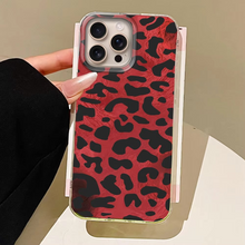 Load image into Gallery viewer, Retro Red Leopard Vortex Texture Phone Case for Women