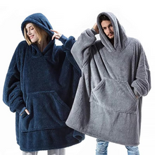Load image into Gallery viewer, Oversized Winter Hooded Sweater Blanket for Women and Men