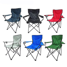 Load image into Gallery viewer, Portable Folding Outdoor Chair with Armrest, Backrest and Cup Holder