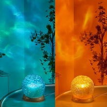 Load image into Gallery viewer, Water Ripple Projector Night Light Crystal Mood Lamp for Bedroom and Home Décor