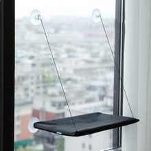Load image into Gallery viewer, Deluxe Cat Window Perch - Premium, Ultra-Soft Hammock for Cats - Compact & Secure
