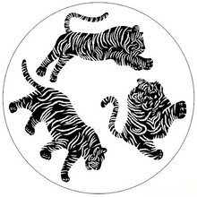 Load image into Gallery viewer, Plush Round Leopard Pattern Area Rug – Soft Thickened Floor Mat for Bedroom or Living Room