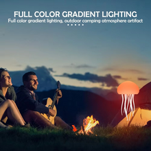 Load image into Gallery viewer, RGB Jellyfish Night Light Touch Sensor Color Changing Rechargeable Desk Lamp