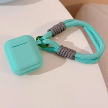 Load image into Gallery viewer, Soft Silicone Candy Color Earbud Case with Lanyard