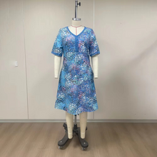 Load image into Gallery viewer, 2025 Chic Leopard Print Maxi Dress - V-Neck & Short Sleeve
