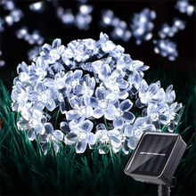 Load image into Gallery viewer, Solar Powered Sakura String Lights for Outdoor Decorative Lighting