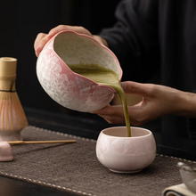 Load image into Gallery viewer, Premium Ceramic Matcha Whisk Set with Crystal Ice Flower Design