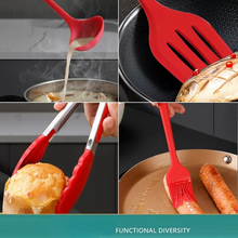 Load image into Gallery viewer, 10 Piece Silicone Kitchen Utensil Set for Cooking and Baking