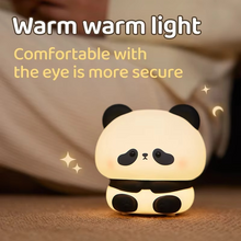 Load image into Gallery viewer, Panda Touch-Activated Silicone LED Nightlight – USB Rechargeable, Syncable Soft Glow Lamp