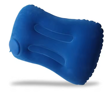 Load image into Gallery viewer, Portable inflatable pillow – ultra-soft travel support for neck & lumbar comfort