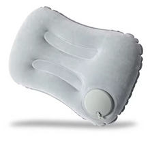 Load image into Gallery viewer, Portable inflatable pillow - ultra-soft travel support for neck and lumbar comfort