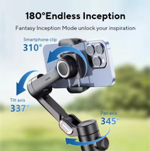 Load image into Gallery viewer, Handheld Smartphone Stabilizer With 3-Axis Gimbal And Gesture Control