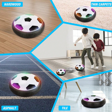 Load image into Gallery viewer, Hover Kick LED Floating Soccer Ball for Kids – Indoor Gliding Soccer Toy