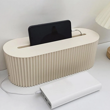 Load image into Gallery viewer, Cable and Power Strip Storage Box, Heat Resistant Organizer for Home and Office