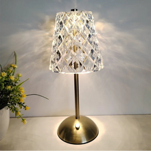 Load image into Gallery viewer, Crystal Glow Wireless Luxury Table Lamp