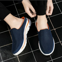 Load image into Gallery viewer, Men's Breathable Cotton Blend Slippers for Daily Comfort