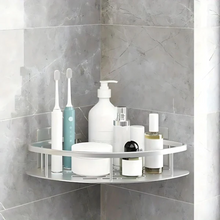 Load image into Gallery viewer, Aluminum Curve Shower Caddy Wall Mounted Shelf Organizer