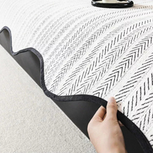 Load image into Gallery viewer, Herringbone Scallop Edge Couch Cover, Soft Microfibre Furniture Protector