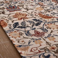 Load image into Gallery viewer, Vintage Floral Bird Jacquard Table Runner with Tasselled Edges